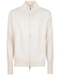 Ballantyne - Zip-Up Cashmere Cardigan - Lyst