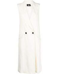 Karl Lagerfeld - Tailored Longline Waistcoat - Lyst
