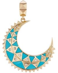 Harwell Godfrey - 18Kt Moon Pendant Necklace - Lyst