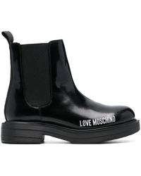 Love Moschino - Logo-print Ankle-boots - Lyst