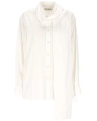The Erose - Salvador Scarf-Detail Shirt - Lyst