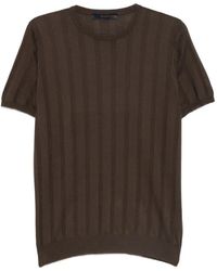 Jeordie's - Knitted Short-Sleeve Cotton T-Shirt - Lyst