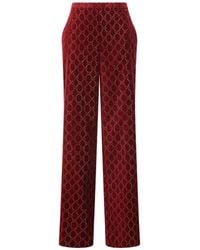 Gucci - Velvet Trousers - Lyst