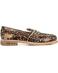 Golden Goose - Jerry Leopard-print Penny Loafers - Lyst
