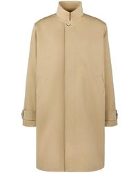 Tod's - High-Neck Gabardine Trench Coat - Lyst