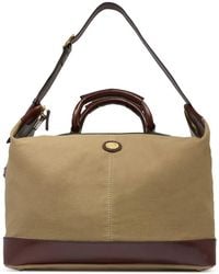 The Bridge - Leather-Trim Canvas Holdall - Lyst