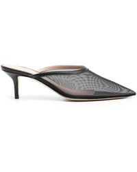 SCAROSSO - Laura 60Mm Mesh Mules - Lyst