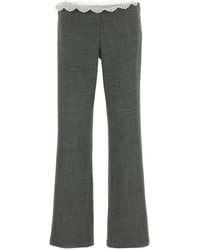 Magda Butrym - Lace-Trim Trousers - Lyst