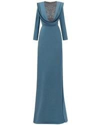 Gemy Maalouf - Beaded Cowl-Neck Maxi Dress - Lyst