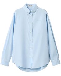 Miu Miu - Poplin Shirt - Lyst