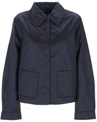 Pennyblack - Concealed-Fastening Patch-Pocket Padded Cropped Jacket - Lyst
