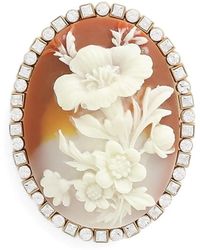 Dolce & Gabbana - Oval Cameo Brooch - Lyst