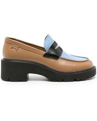 Camper - Milah Twins Leather Loafers - Lyst