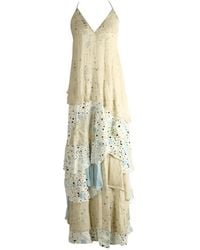 YANGKEHAN - Manpow Floral-Print Tiered Maxi Dress - Lyst