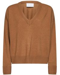 Kaos - V-Neck Drop-Shoulder Sweater - Lyst