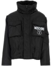 Moschino - Logo-Print Padded Jacket - Lyst