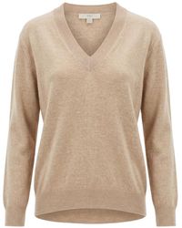 Malo - V-Neck Cashmere Sweater - Lyst