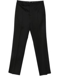 Lardini - Pressed-Crease Straight-Leg Trousers - Lyst