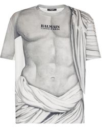 Balmain - Camiseta de algodón - Lyst