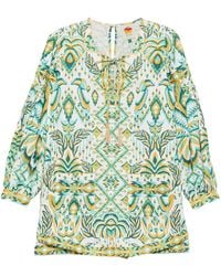 FARM Rio - Tropical Tapestry Playsuit - Lyst