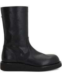 Ann Demeulemeester - Runde Stiefel Mit Reißverschluss - Lyst
