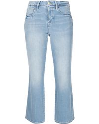 FRAME - Cropped Jeans - Lyst