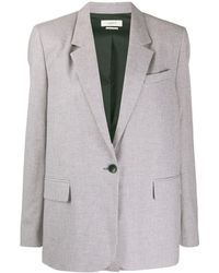 Étoile Isabel Marant Notch Collar Blazer - Purple