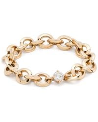 Lizzie Mandler - 18Kt Micro Chain-Link Ring - Lyst