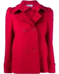 RED Valentino Gathering-detail Double-breasted Jacket - Red