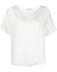 P.A.R.O.S.H. - Short-sleeve Silk T-shirt - Lyst