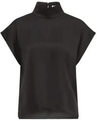DRYKORN - Alaria 1 High-Neck Cap-Sleeve Blouse - Lyst