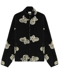 Autry - Teddy Logo-Patch Zip-Up Jacket - Lyst
