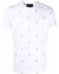 John Richmond - T-shirt Met Print - Lyst