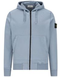 Stone Island - 6100061 Hooded Zip-Up Sweatshirt - Lyst