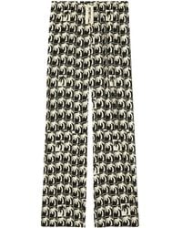 Palm Angels - Palm-Tree Print Wide-Leg Trousers - Lyst