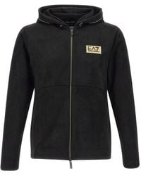 EA7 - Kapuzenjacke mit Logo - Lyst