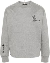 3 MONCLER GRENOBLE - Sweatshirt mit Logo-Applikation - Lyst