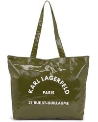 Karl Lagerfeld - Handtasche mit Logo-Print - Lyst