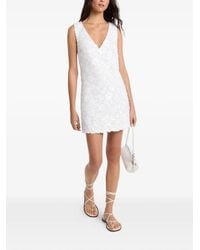 Michael Kors - Sequin-Embellished Floral-Appliqué Dress - Lyst