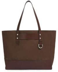 Marni - Leather-Trim Canvas Tote Bag - Lyst