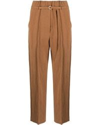 Alysi - Belted Cropped Trousers - Lyst