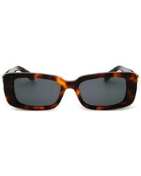 Ferragamo Eyewear - Gancini Rectangle-Frame Sunglasses - Lyst