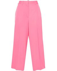 Stella McCartney - Wool Cropped Tailored Trousers - Lyst