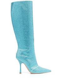 Liu Jo - Crystal-Embellished Pointed-Toe Boots - Lyst