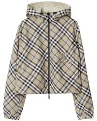 Burberry - Omkeerbaar Canvas Geruit Jack - Lyst