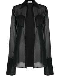 Monot - Camisa Semitranslúcida - Lyst