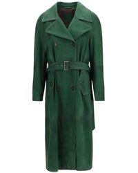 Valstar - Double-Breasted Belted Trench Coat - Lyst
