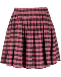 KENZO - Geruite Shorts - Lyst