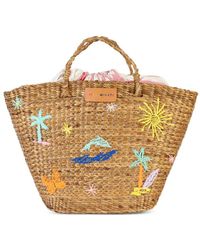 Mira Mikati - Embroidered Beach Bag - Lyst