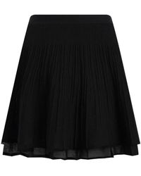 12 STOREEZ - Lattice Pleated Mini Skirt - Lyst
